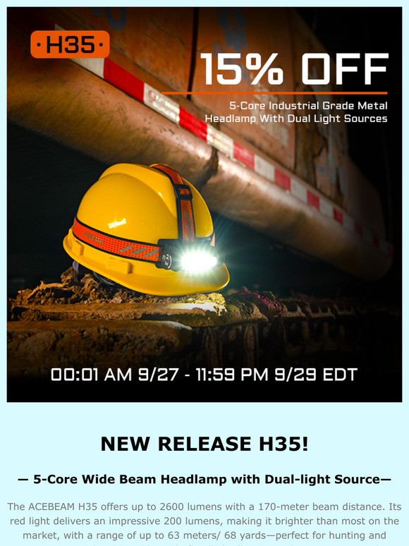 Light Up Your Outdoor Experience with the ACEBEAM H35 Headlamp