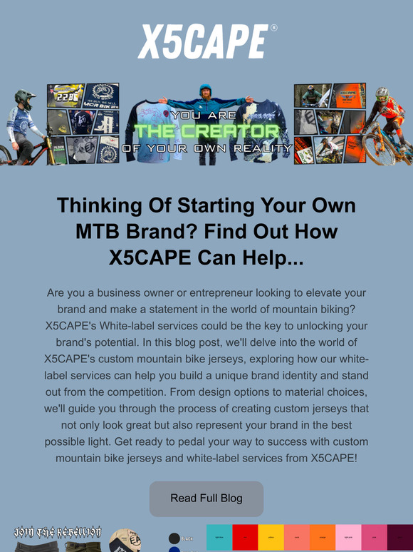 Thinking Of Starting Your Own MTB Brand? Find Out How X5CAPE Can Help