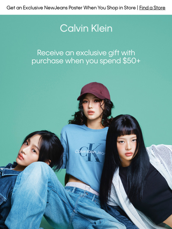 Calvin Klein Get an Exclusive NewJeans Poster When You Shop in Store Milled