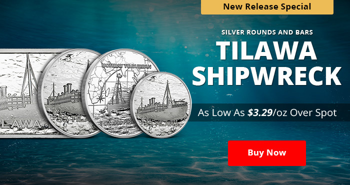 SS Tilawa Shipwreck Silver Bullion