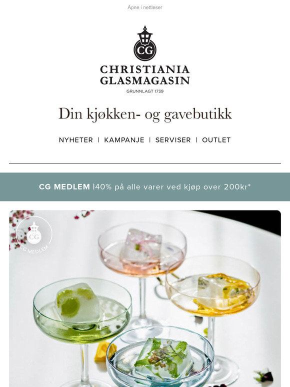 🥂 Åpningskupp- Odyssé Cavaskåler 249,-