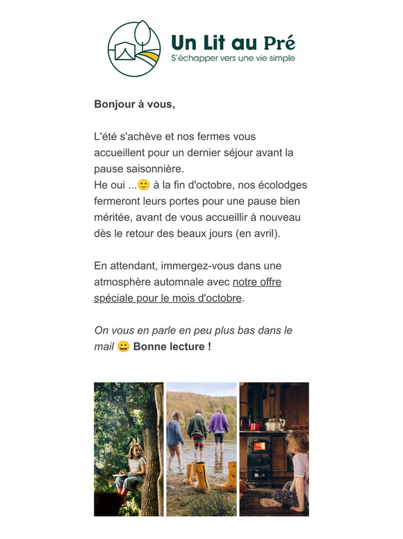 Vacances d'automne à la ferme : Offre limitée jusqu'à fin octobre !