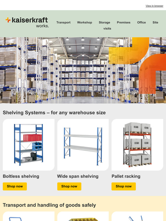 The best products for your warehouse