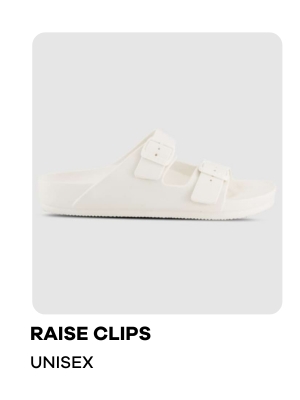 raise clips white