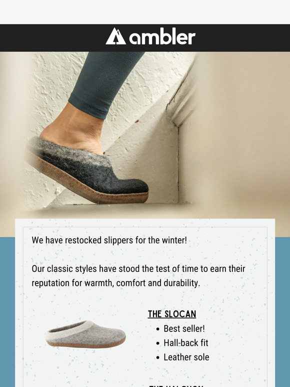 Slippers are restocked!