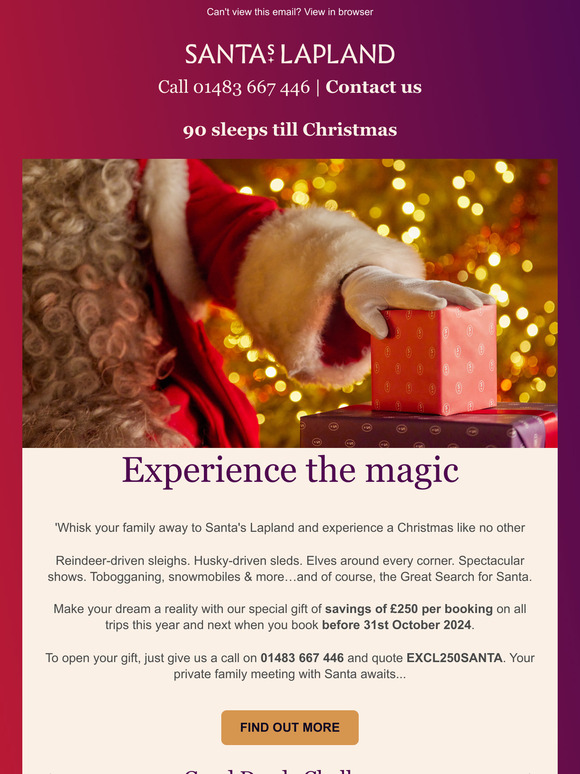 Don’t miss out on this year's magic!
