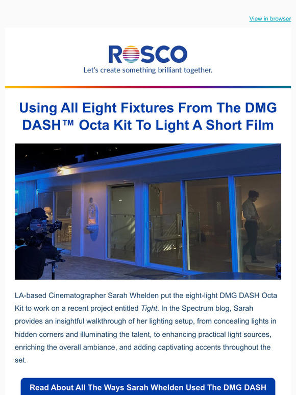 Using All Eight Fixtures From The DMG DASH™ Octa Kit To Light A Short Film
