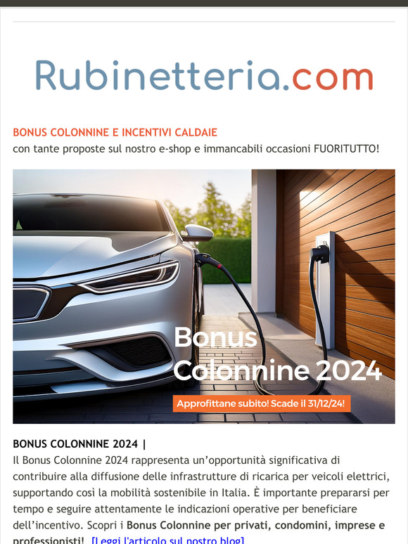 Rubinetteria.com | Bonus Colonnine e fuoritutto