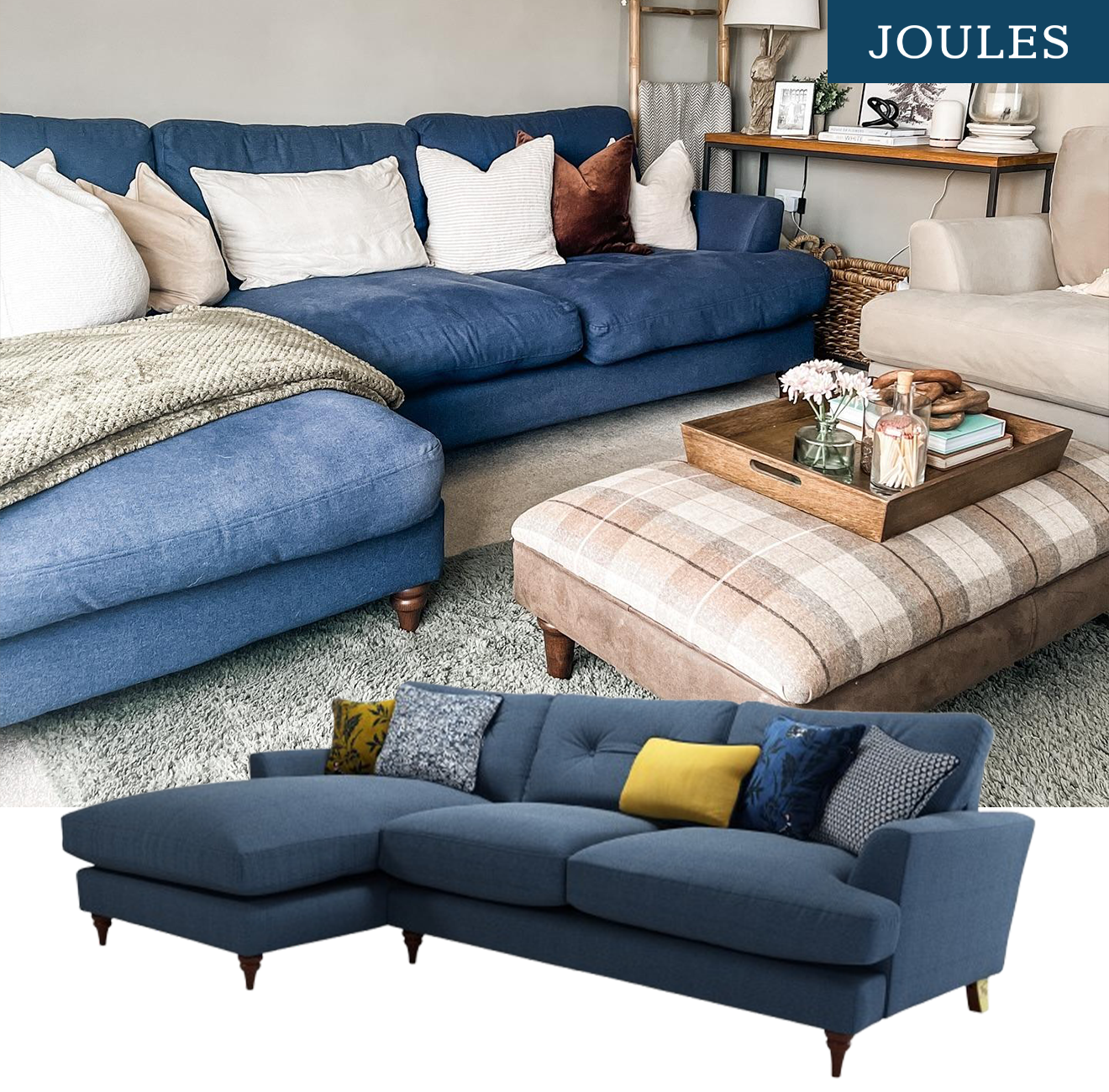 @boos_home - Joules Patterdale Large Chaise Sofa