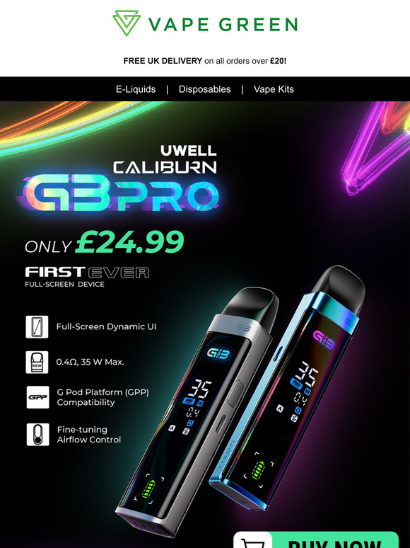 NEW Caliburn Vape + Disposables From £2! 🤩