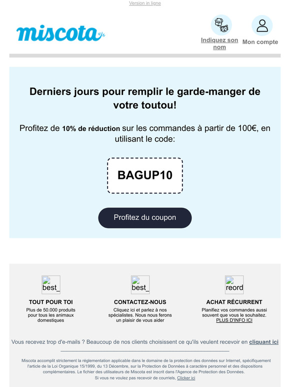 Attention, garde-manger vide ! ⚠️ Remplissez-le et économisez 10%