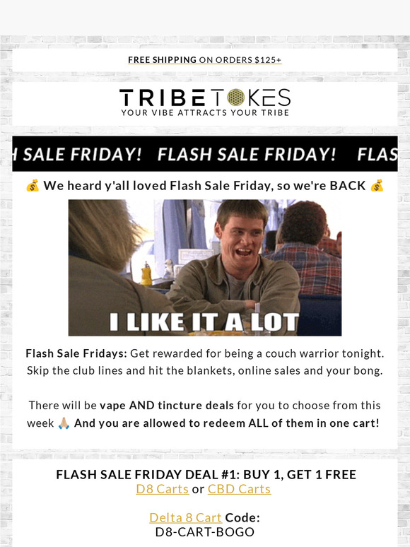 Flash Sale Friday is BACK! 🍷💨🎉