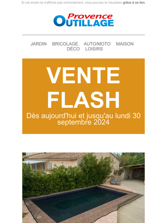 Vente Flash Provence Outillage du 27/09/2024