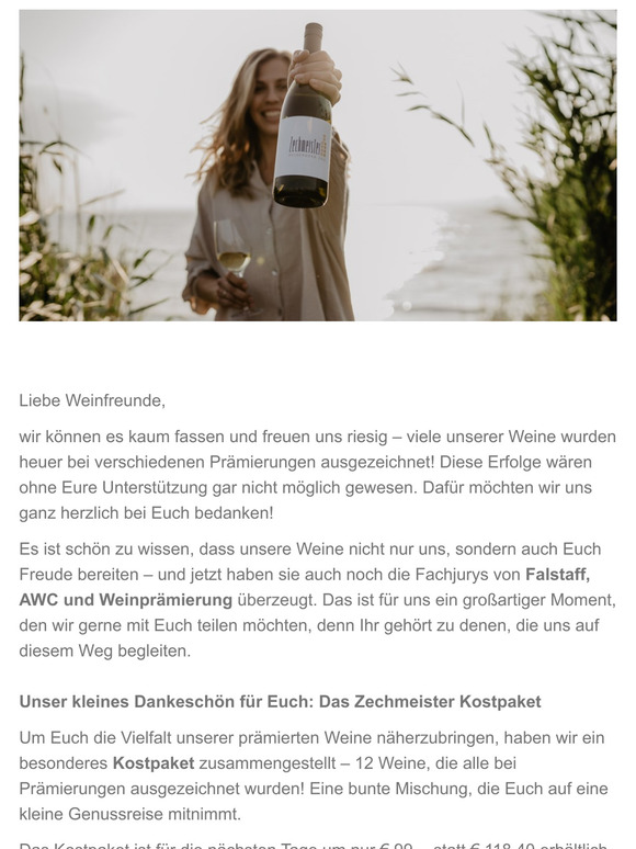 Lasst uns feiern: Unsere Weine haben gewonnen – und Ihr seid ein Teil davon!