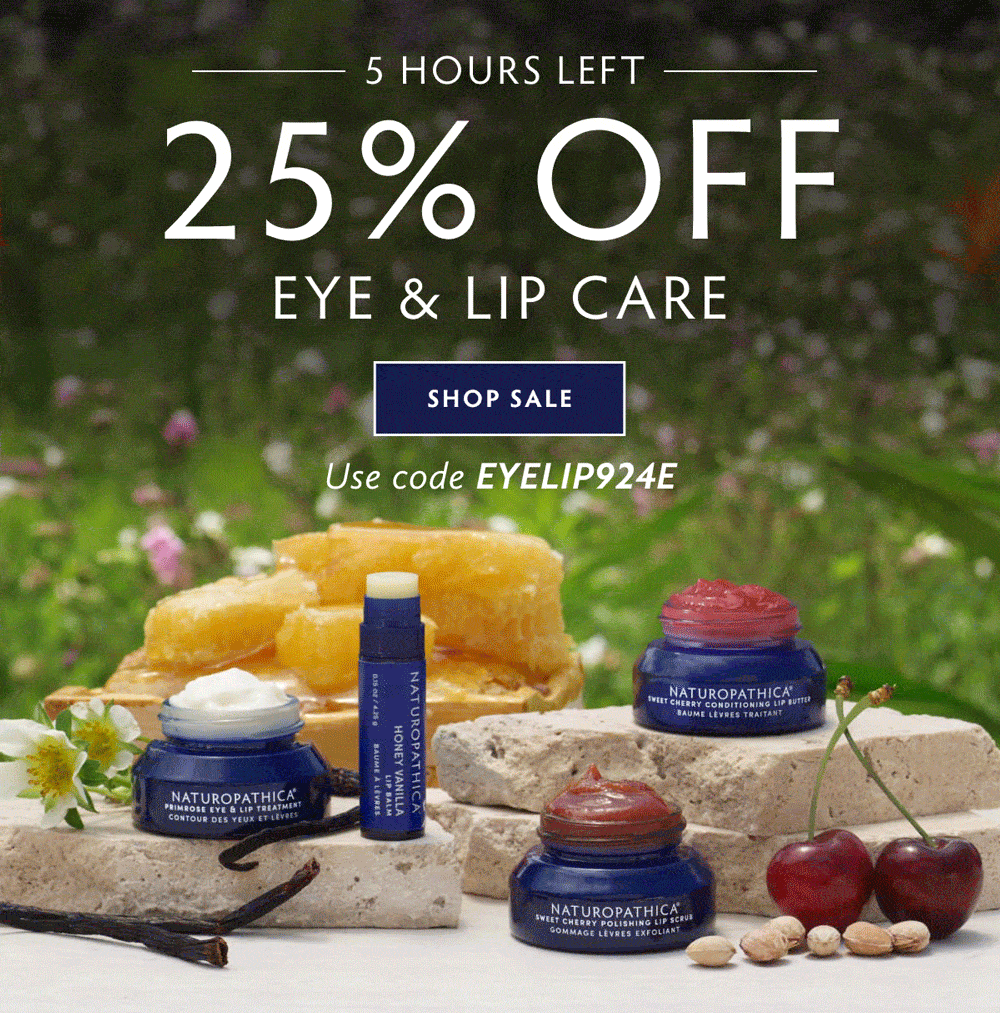 25% OFF EYE & LIP CARE | Get 25% off all eye & lip care- 5 hours left! Use code EYELIP924E