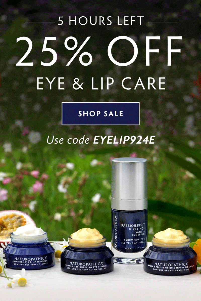 25% OFF EYE & LIP CARE | Get 25% off all eye & lip care- 5 hours left! Use code EYELIP924E