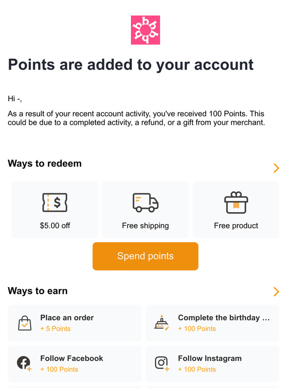 You've got points