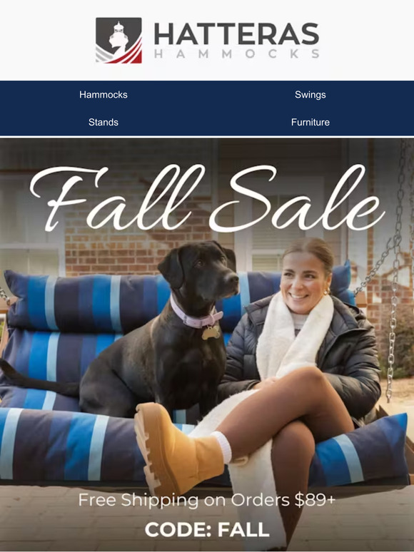 Just Because Summer is Over Doesn't Mean Outdoor Relaxation Has To Be! 🍂
