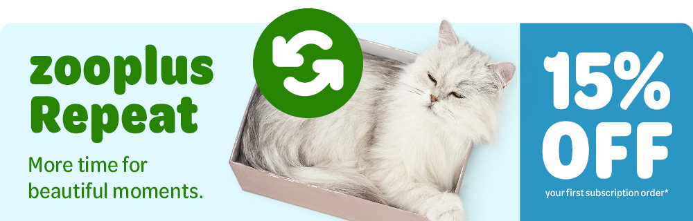 Save on every order with zooplus Repeat