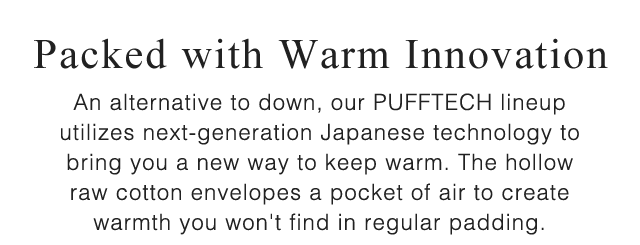 SUB - PACKED WITH WARM INNOVATION