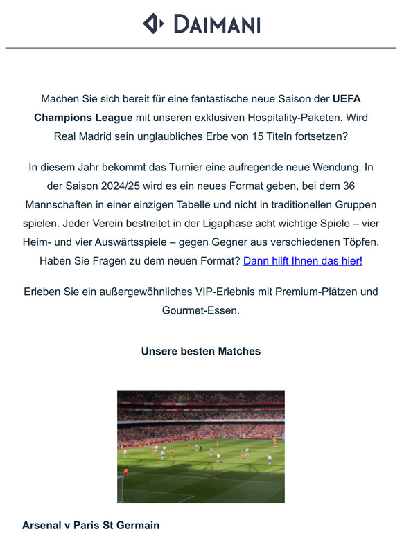 ⚽ Erleben Sie die UEFA Champions League wie nie zuvor!