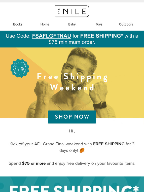 Score Free Shipping this AFL Weekend! 🏈🤩