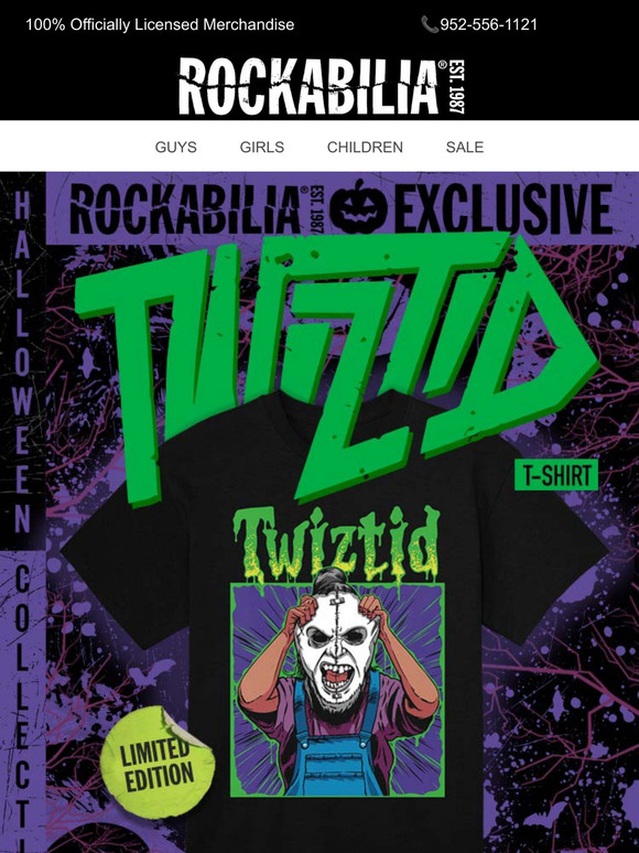Limited TWIZTID Halloween Exclusive T ON SALE NOW!