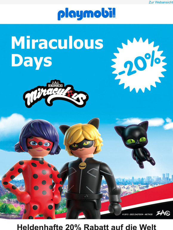🐞 —, schnapp dir 20% Rabatt auf Miraculous-Abenteuer!