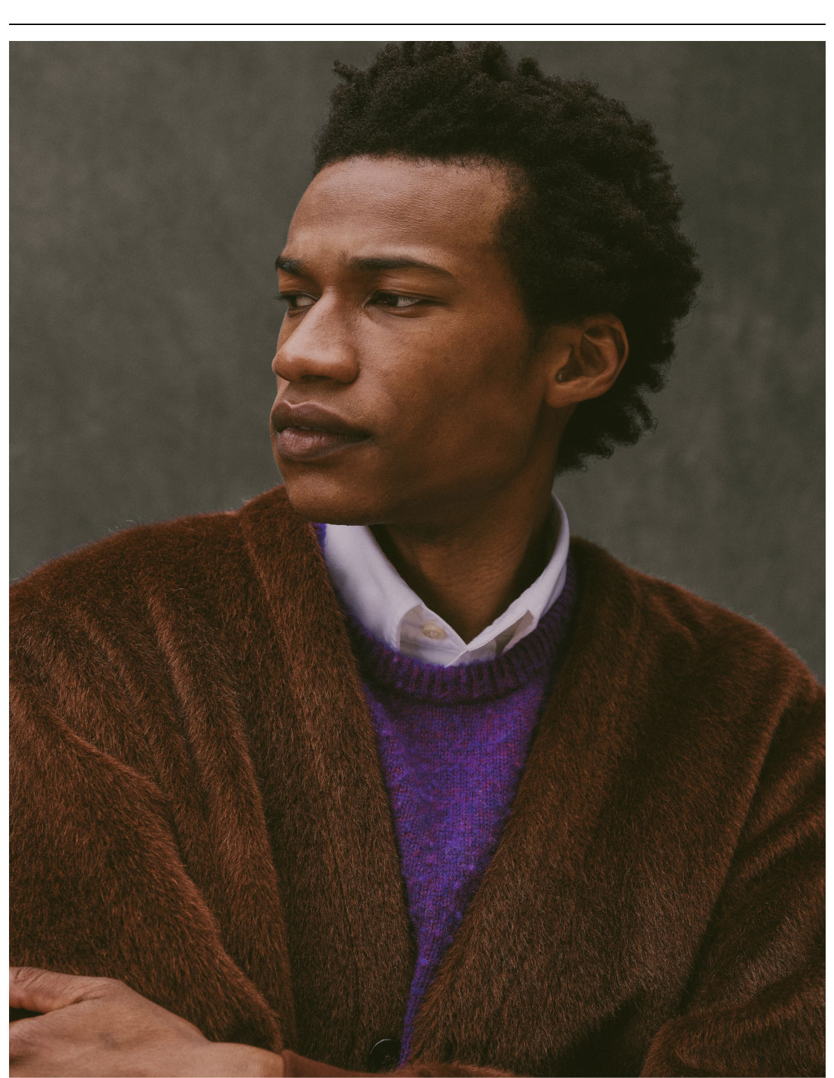 Noah Donegal Cardigan purple M - メルカリ Noah Donegal Cardigan