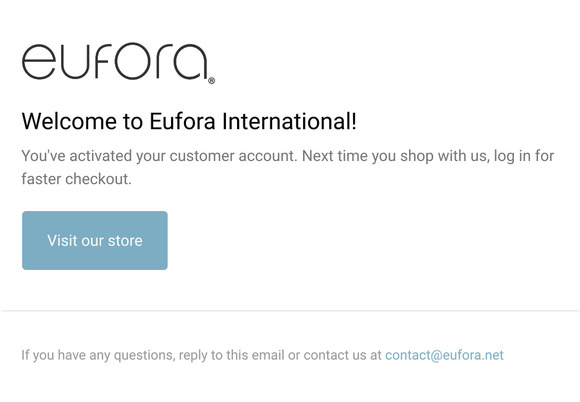 Customer account confirmation