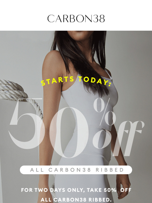STARTS NOW | 50% OFF RIBBED