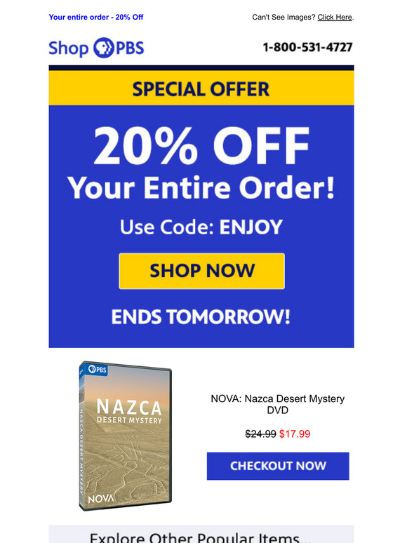 20% Off - NOVA: Nazca Desert Mystery DVD