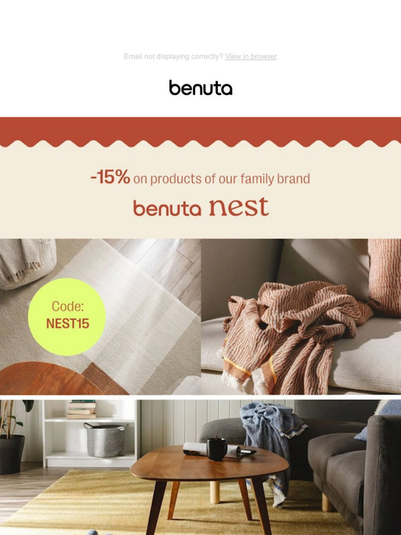 Autumn Start: -15% extra on benuta Nest 🍂