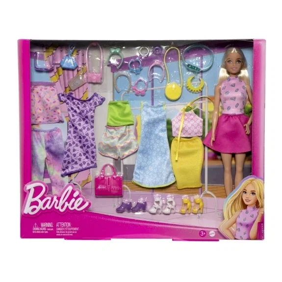 Barbie Mix-and Match  Fashion Clothes and Doll   $39