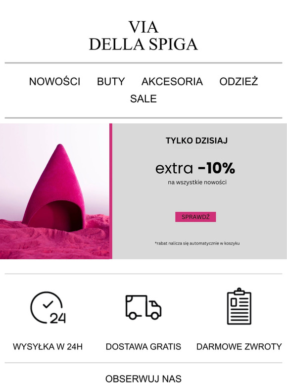 Tylko dzisiaj RABAT 10% dla Ciebie !