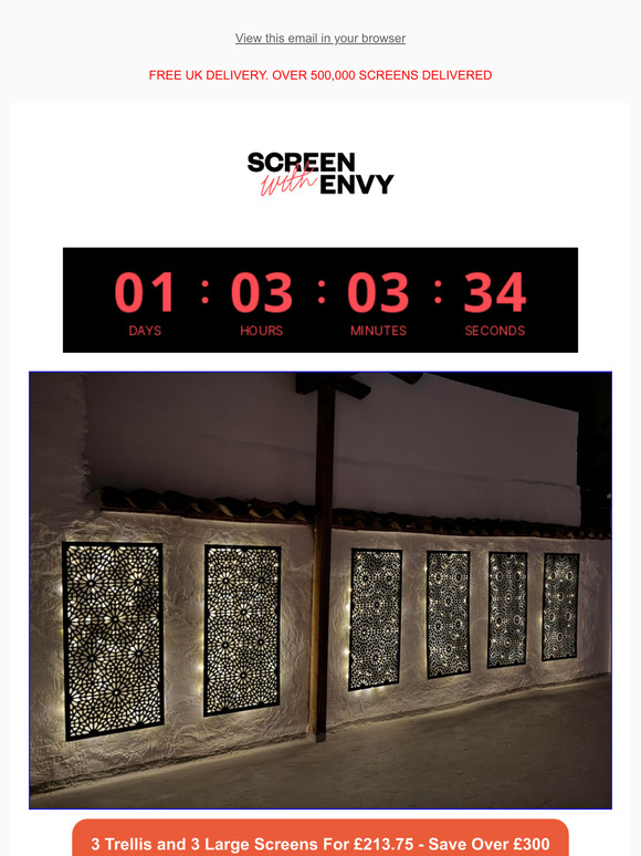 🔥 Save Over £300 On Trellis + Screen Bundles 🏡