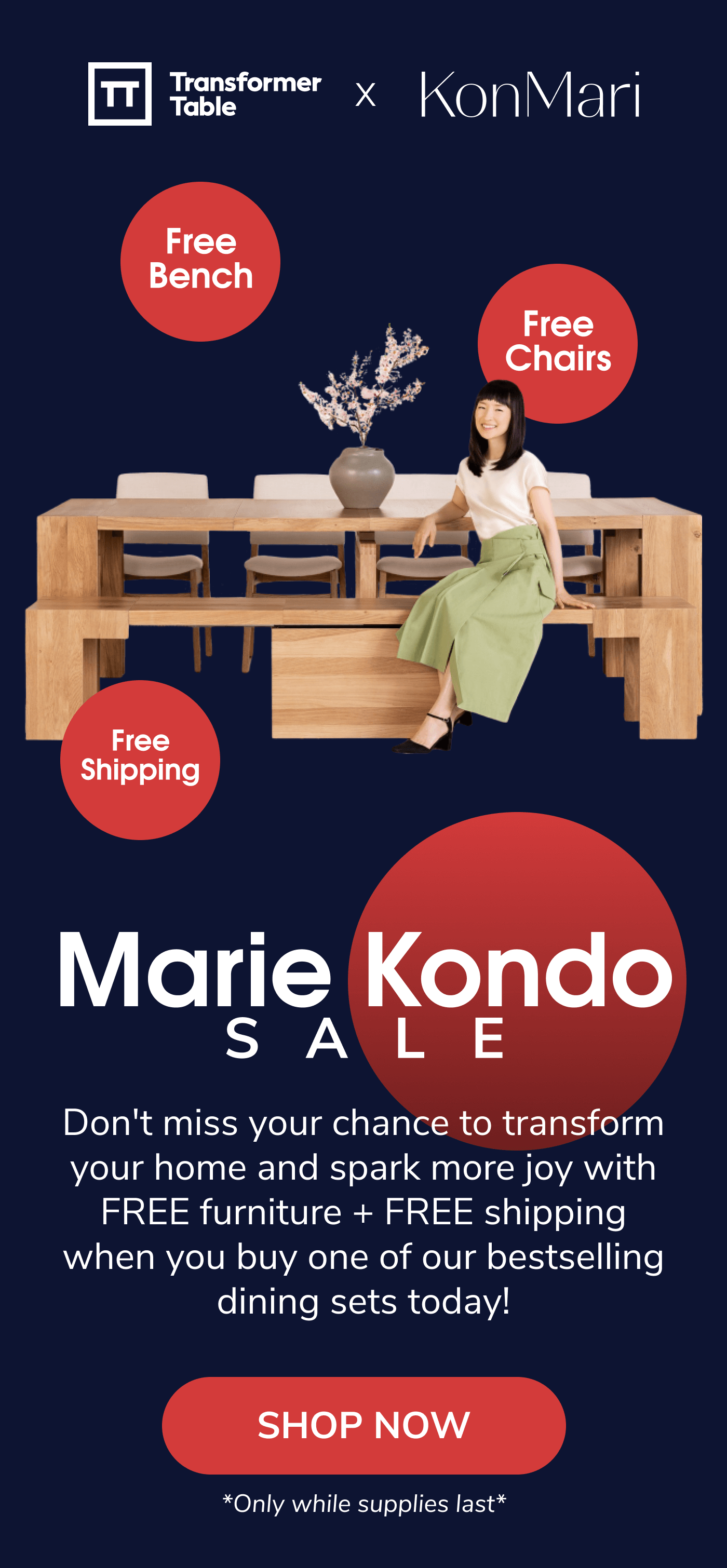 Transformer Table: Marie Kondo X Transformer Table Sale Ends Tomorrow ...