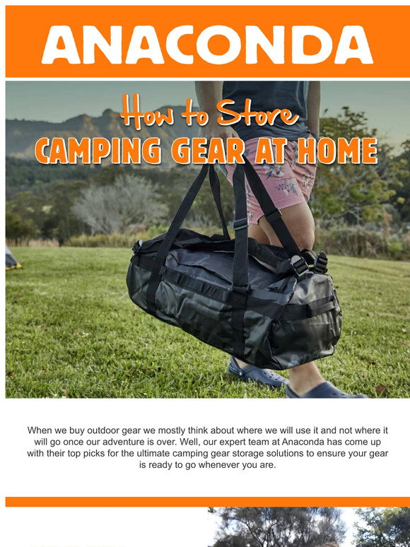 Anaconda: How to Store Camping Gear at Home | Milled
