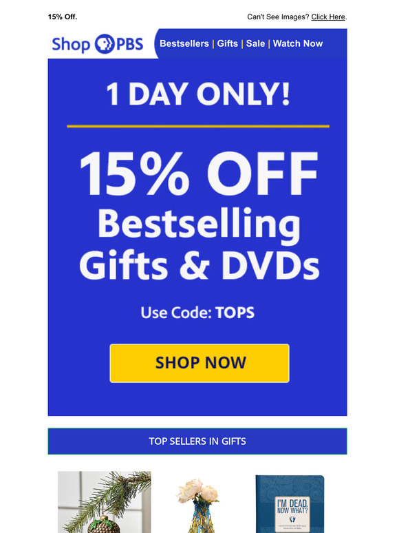 Best Gifts & DVDs. 1-Day Sale.