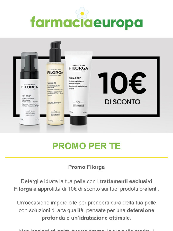 Promo Filorga: -10€ di sconto