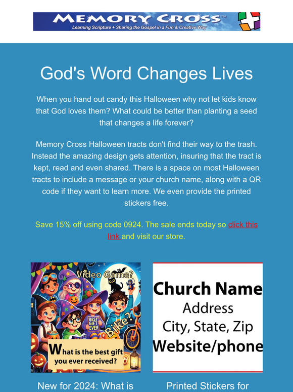 Let children know that God loves them this Halloween