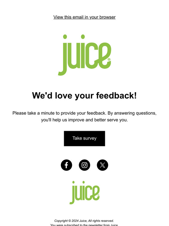 We'd love your feedback 🎧