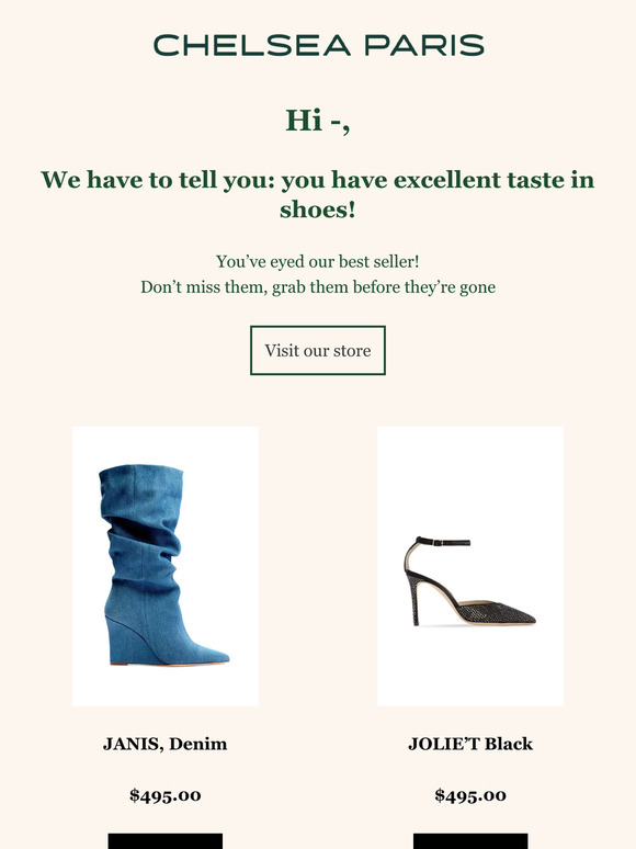 You have great taste on shoes