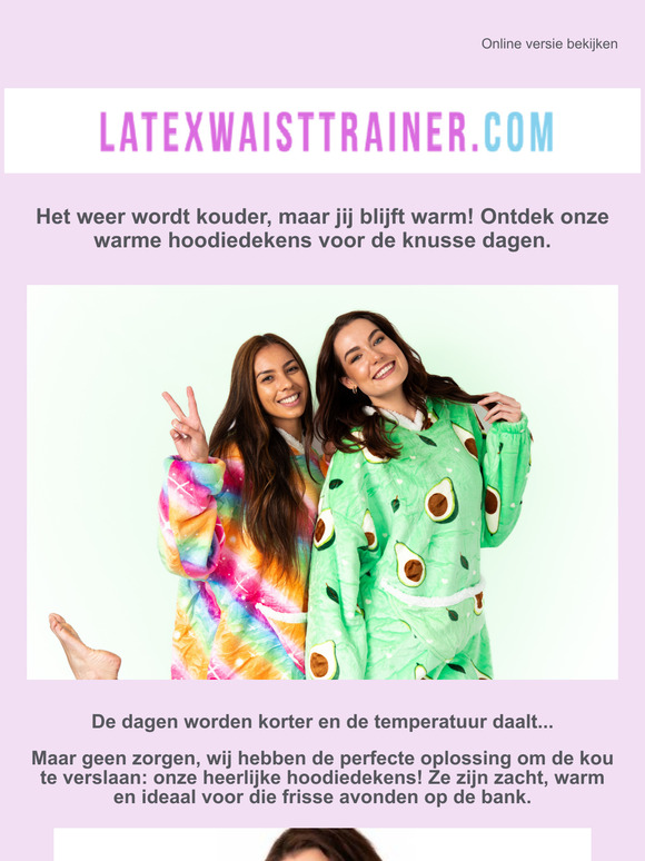 Lekker warm in je hoodie deken!