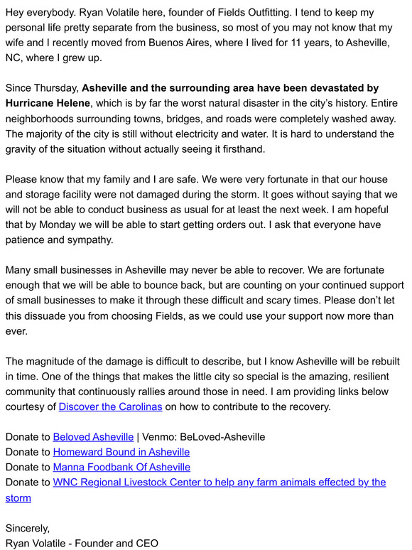 A Crisis Update from Asheville, NC after Hurricane Helene, and How You Can Help