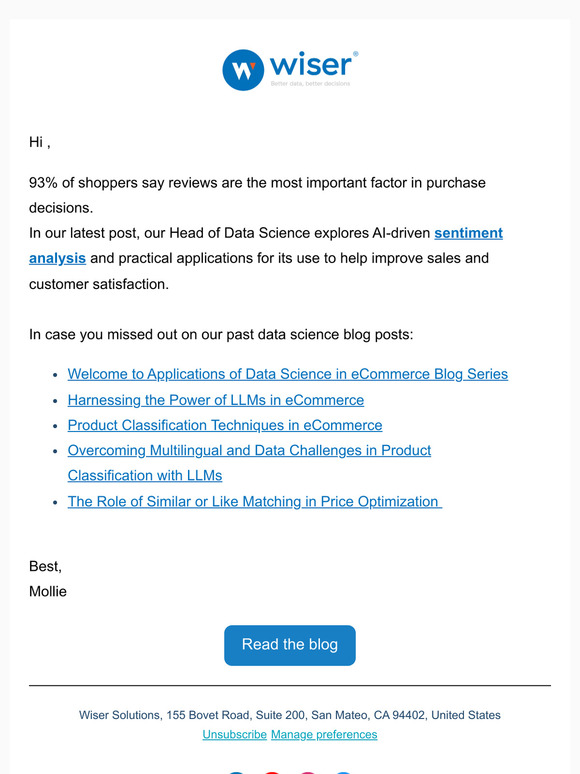 Blog Post: Using Sentiment Analysis to Enhance eCommerce Strategies