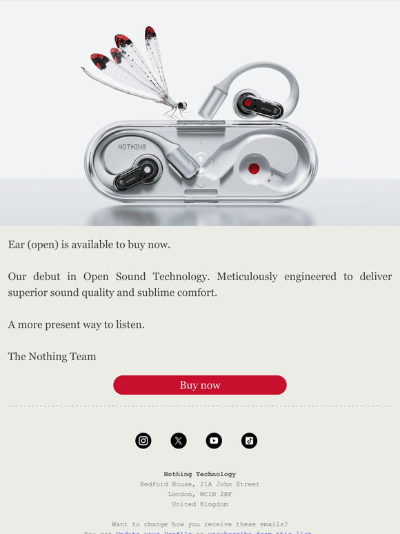 Ear (open) has launched