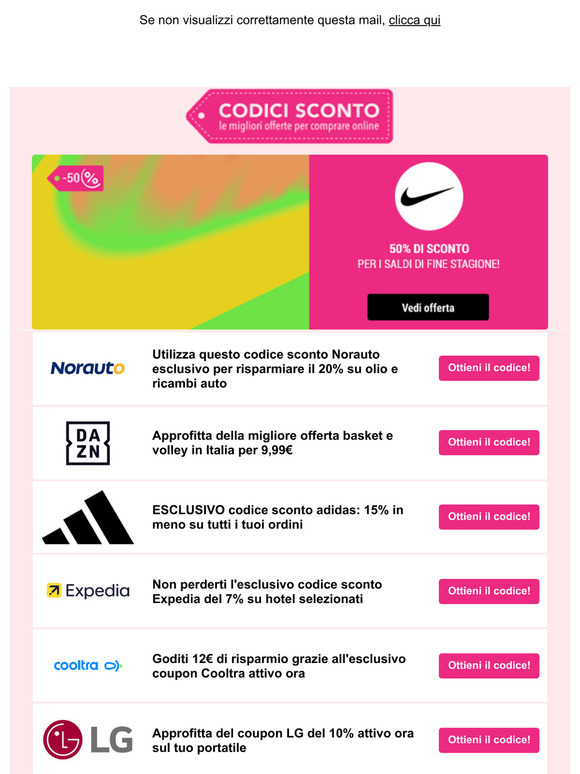 Nike, DAZN e altre offerte speciali per te!