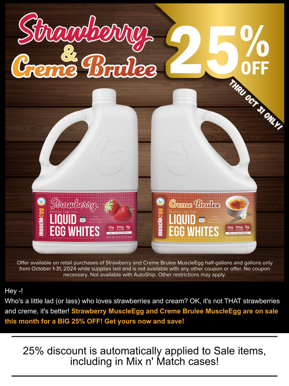 BIG Fall savings - 2 Flavors - 25% Off Both!