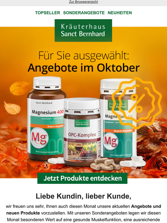 Angebote im Oktober